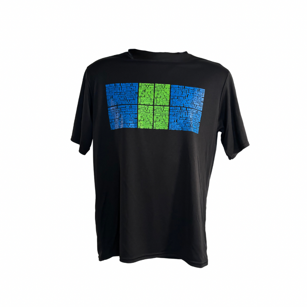 Alpha Men’s Dri-fit Pickleball Court T-Shirt