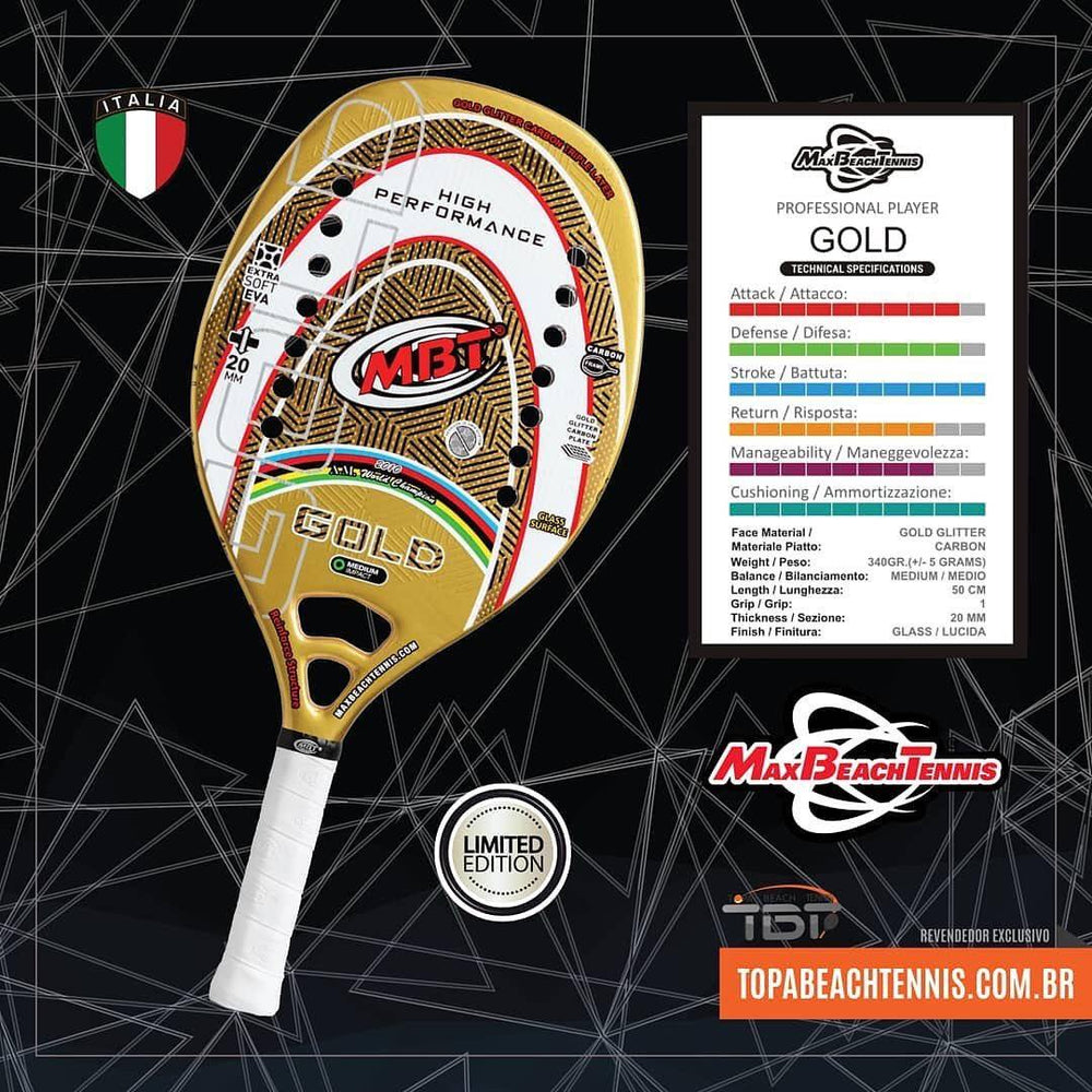 Gold Limited Edition - Alpha Beach Tennis