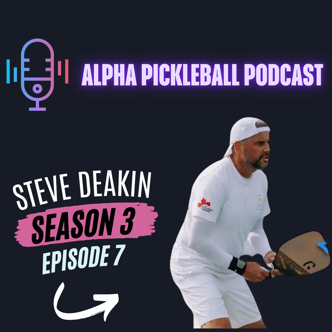 Alpha Pickleball Podcast Season 3 Episode 7 (Steve Deakin Canada's #1 Pro Pickleball Player)