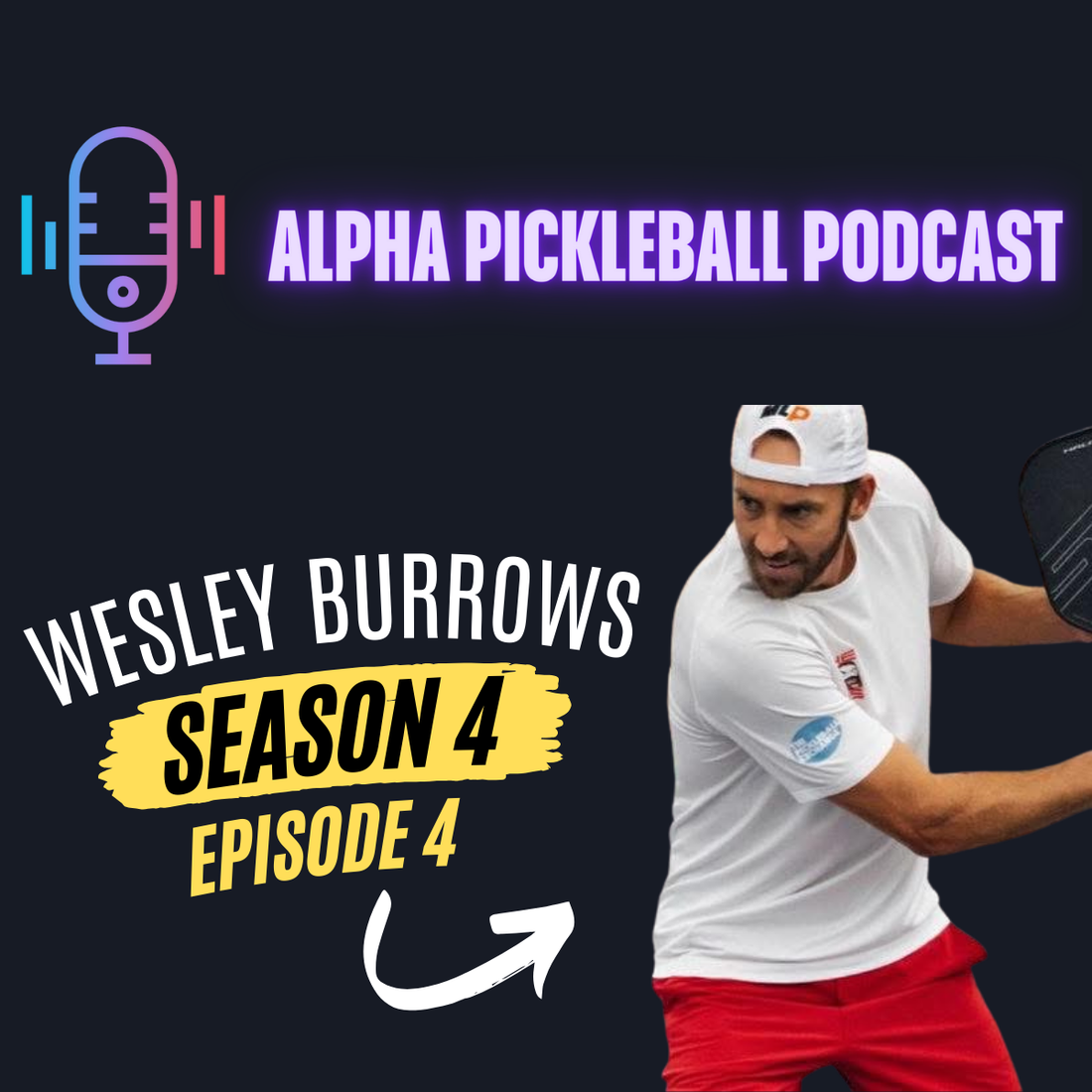 Alpha Pickleball Podcast Season 4 Episode 4 (Wesley Burrows Pro Pickleball Player)