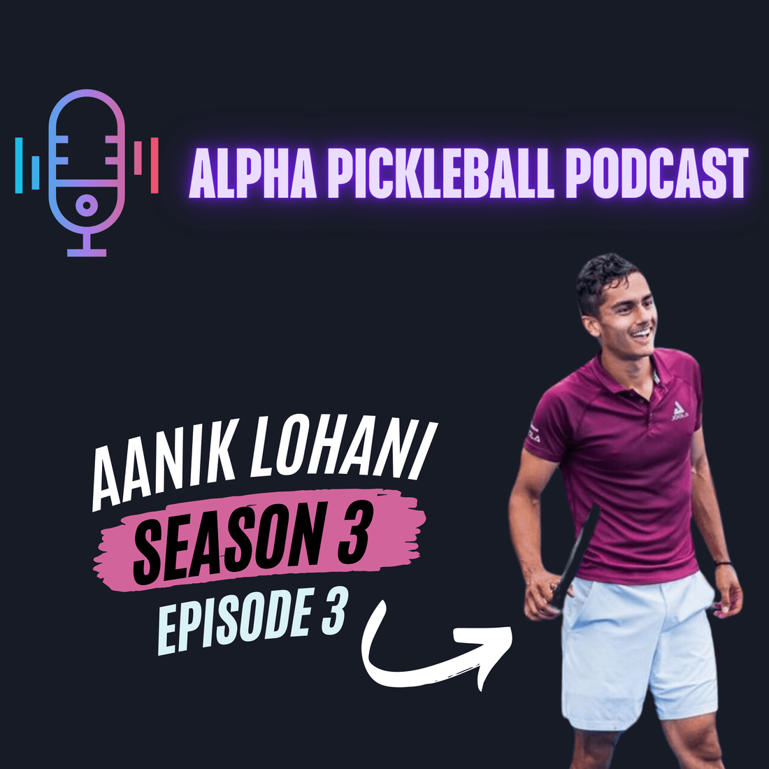 Alpha Pickleball Podcast Season 3 Episode 3 (Aanik Lohani Pro Pickleball Player)