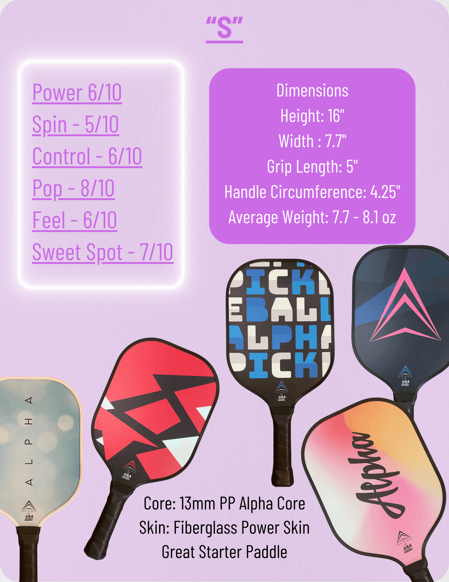 Alpha S 2 Paddle Bundle Pickleball Set