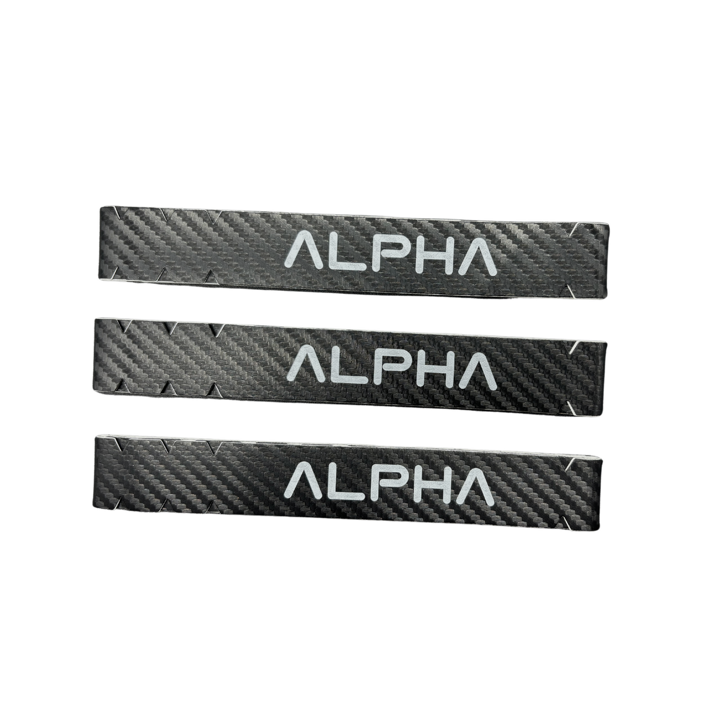 Alpha Pickleball Paddle Edge Tape 23mm Carbon Design (Full length)