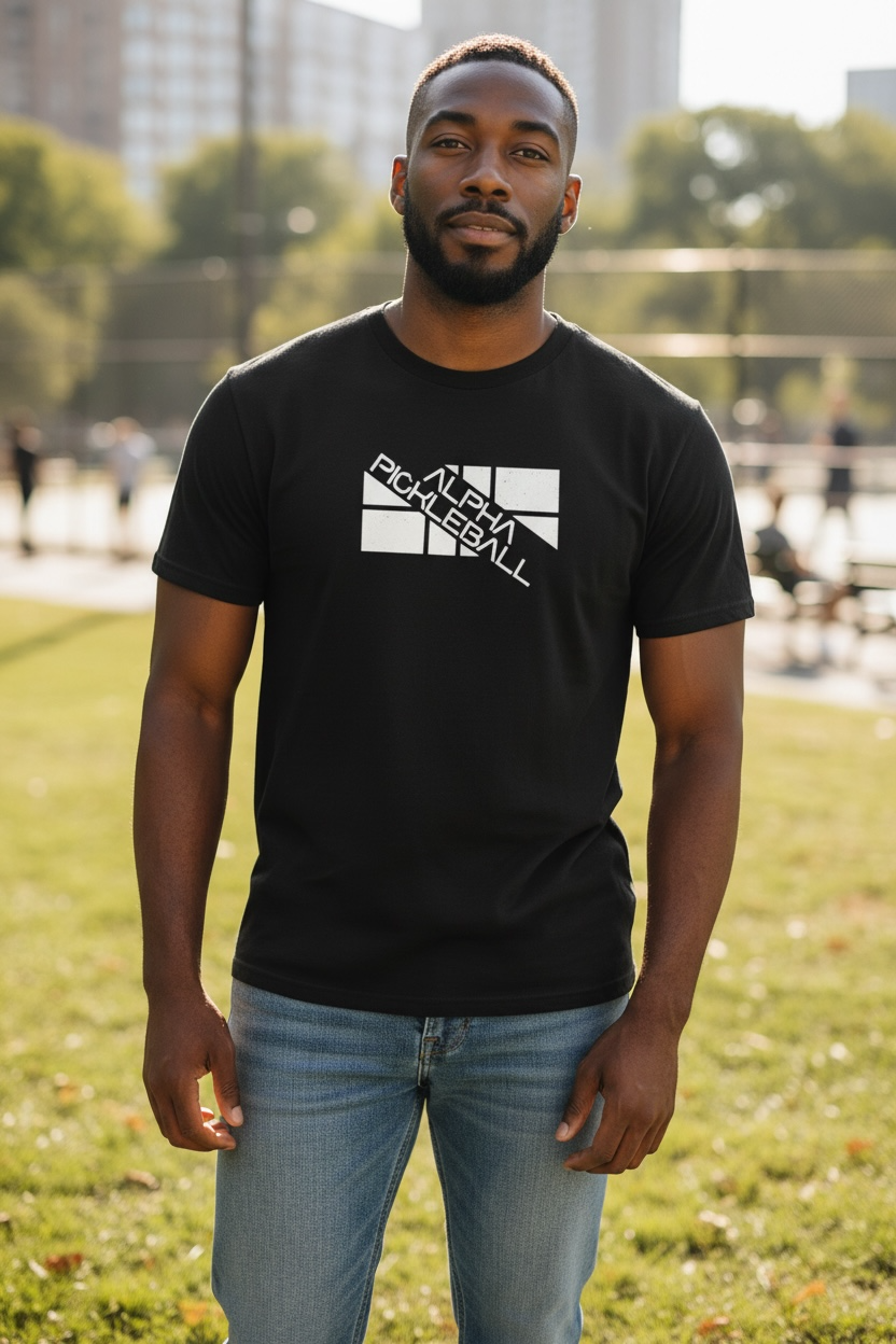 Alpha Pickleball Soft Cotton Court Tee