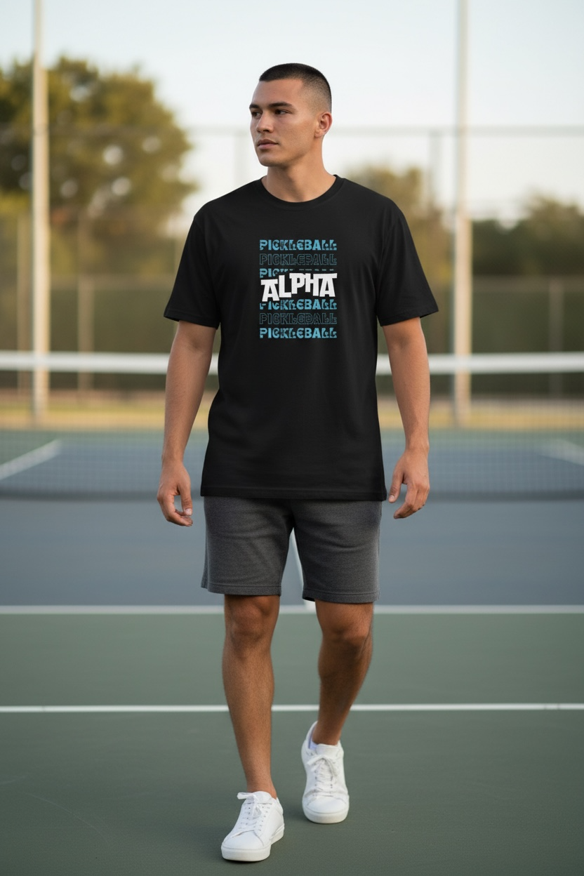 Alpha Pickleball Soft Cotton Logo Tee
