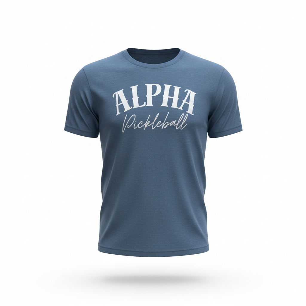 Alpha Pickleball Soft Cotton Logo Tee